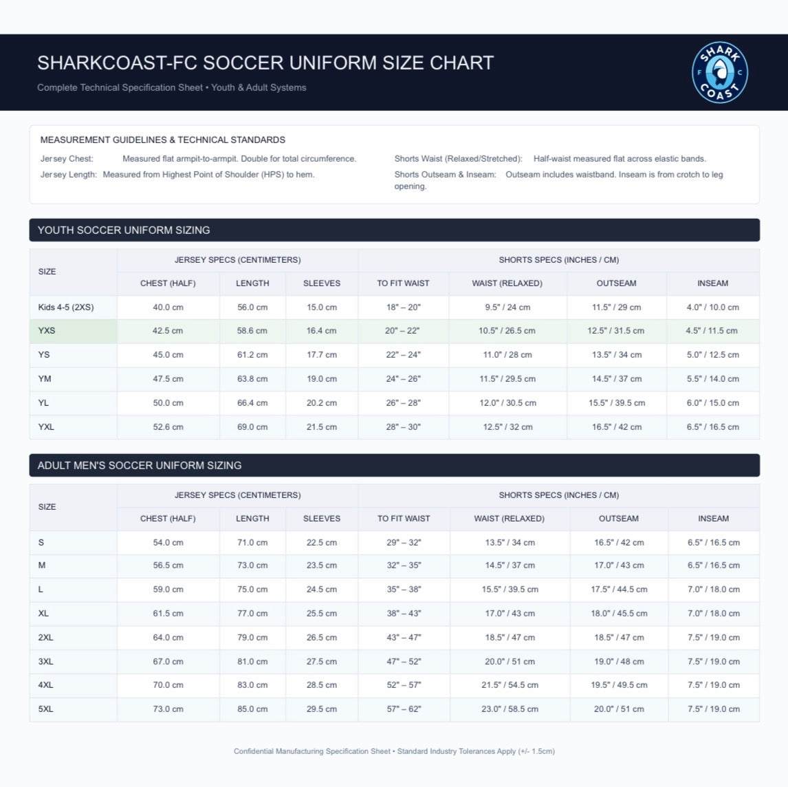 SHARK COAST FC MANDATORY PLAYER BUNDLE - YOUTH (GOALKEEPERS)