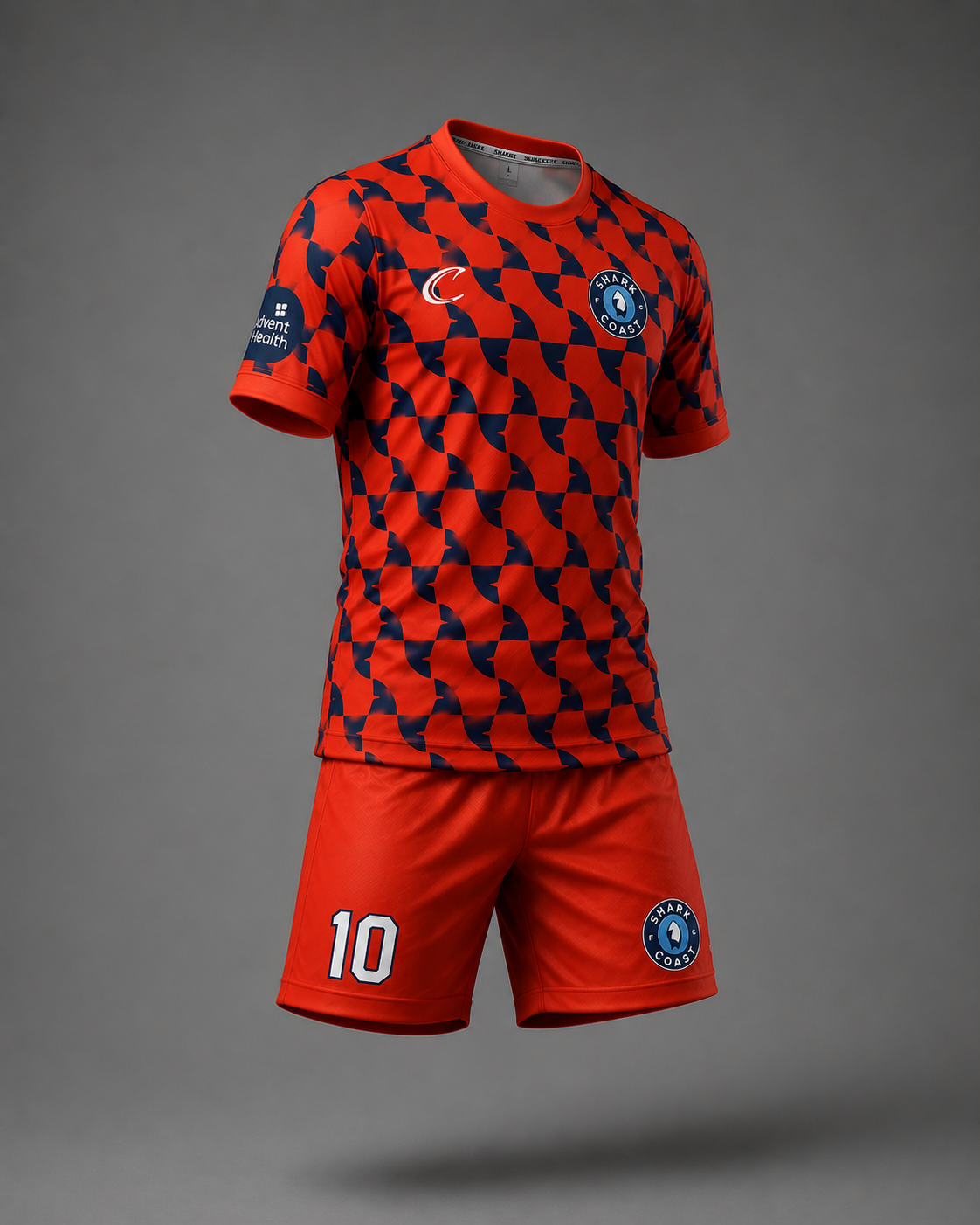 Shark Coast FC Goalkeeper Uniform Kit - Blood Orange