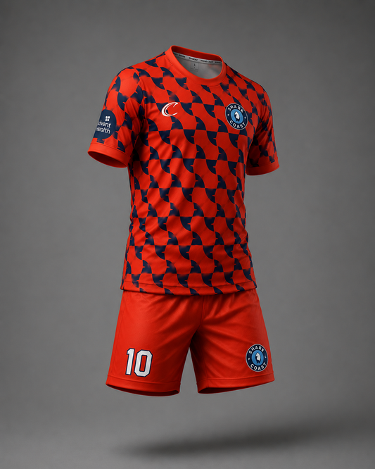 Shark Coast FC Goalkeeper Uniform Kit - Blood Orange