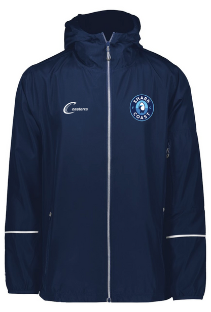 Shark Coast FC Embroidered Premium Rain Jacket